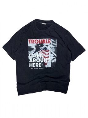Rare Vintage 90s Indigo Girls 1992 Trouble Came Around Here ACT UP! Tour Tee